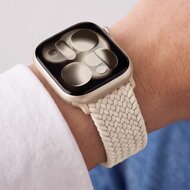TechProtection Nylon Plus Apple Watch 42 / 41 / 40 mm bandje starlight
