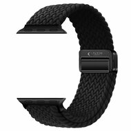 TechProtection Nylon Plus Apple Watch 42 / 41 / 40 mm bandje zwart