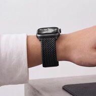 TechProtection Nylon Plus Apple Watch 42 / 41 / 40 mm bandje zwart