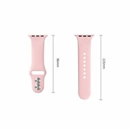 TechProtection Silicone Apple Watch 42 / 41 / 40 mm bandje roze