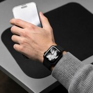TechProtection Silicone Apple Watch 42 / 41 / 40 mm bandje zwart