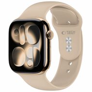 TechProtection Silicone Apple Watch 42 / 41 / 40 mm bandje walnut