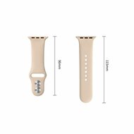 TechProtection Silicone Apple Watch 42 / 41 / 40 mm bandje walnut