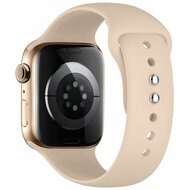 TechProtection Silicone Apple Watch 42 / 41 / 40 mm bandje walnut