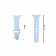 TechProtection Silicone Apple Watch 42 / 41 / 40 mm bandje lichtblauw