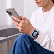 TechProtection Silicone Apple Watch 42 / 41 / 40 mm bandje blue jeans
