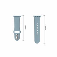 TechProtection Silicone Apple Watch 42 / 41 / 40 mm bandje blue jeans