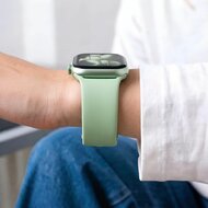 TechProtection Silicone Apple Watch 42 / 41 / 40 mm strap pistachio