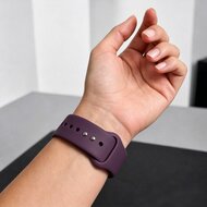 TechProtection Silicone Apple Watch 42 / 41 / 40 mm bandje burgundy