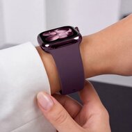 TechProtection Silicone Apple Watch 42 / 41 / 40 mm bandje burgundy