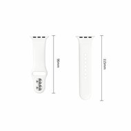 TechProtection Silicone Apple Watch 42 / 41 / 40 / 38 mm Armband weiss