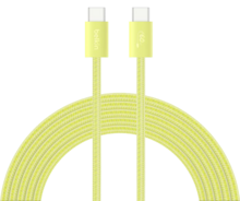 Belkin BoostCharge 30 watt USB-C oplader met gevlochten USB C kabel citrus