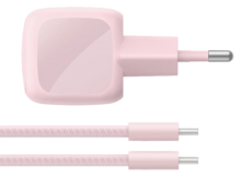 Belkin BoostCharge 30 watt USB-C oplader met gevlochten USB C kabel blush roze