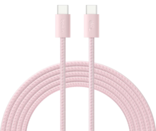 Belkin BoostCharge 30 watt USB-C oplader met gevlochten USB C kabel blush roze