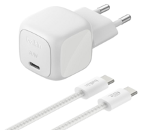 Belkin BoostCharge 30 watt USB-C oplader met gevlochten USB C kabel zilver