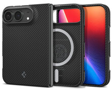 Spigen AirSkin Aramid MagSafe iPhone Duo&nbsp;hoesje zwart