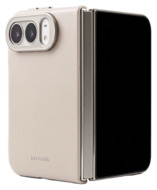 DECODED Leather Case iPhone Duo hoesje beige