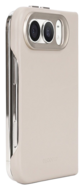DECODED Leather Case iPhone Duo hoesje beige