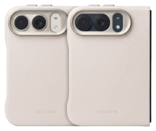 DECODED Leather Case iPhone Duo hoesje beige