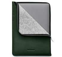 WOOLNUT Leather Folio MacBook 13 / 14 inch hoesje Groen