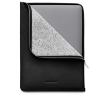 WOOLNUT Leather Folio MacBook 13 / 14 inch hoesje Zwart