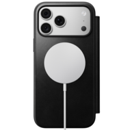 Nomad Modern Leather Horween Folio iPhone 18 Pro hoesje zwart