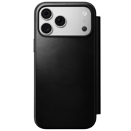 Nomad Modern Leather Horween Folio iPhone 18 Pro hoesje zwart