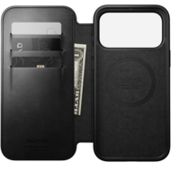 Nomad Modern Leather Horween Folio iPhone 18 Pro hoesje zwart