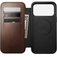 Nomad Modern Leather Horween Folio iPhone 18 Pro hoesje rustic bruin