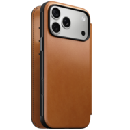 Nomad Modern Leather Horween Folio iPhone 18 Pro hoesje saddle bruin