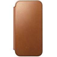 Nomad Modern Leather Horween Folio iPhone 18 Pro / 17 Pro H&uuml;lle saddle braun