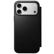 Nomad Modern Leather Folio iPhone 18 Pro hoesje zwart