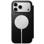 Nomad Modern Leather Folio iPhone 18 Pro hoesje zwart