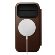 Nomad Modern Leather Folio iPhone 18 Pro hoesje bruin