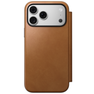 Nomad Modern Leather Folio iPhone 18 Pro hoesje tan