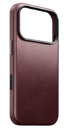 Nomad Traditional Leather Horween iPhone 18 Pro hoesje burgundy