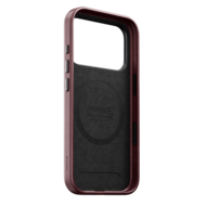 Nomad Traditional Leather Horween iPhone 18 Pro hoesje burgundy