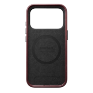 Nomad Traditional Leather Horween iPhone 18 Pro hoesje burgundy