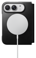 Nomad Traditional Leather Folio iPhone Duo hoesje zwart