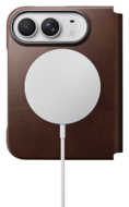 Nomad Traditional Leather Folio iPhone Duo hoesje rustic bruin