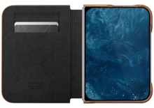 Nomad Traditional Leather Folio iPhone Duo case saddle brown