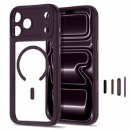 TechProtection Peak CC MagSafe iPhone 18 Pro case dark cherry