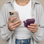 TechProtection siliconen&nbsp;AirPods 5 / AirPods 4 hoesje burgundy