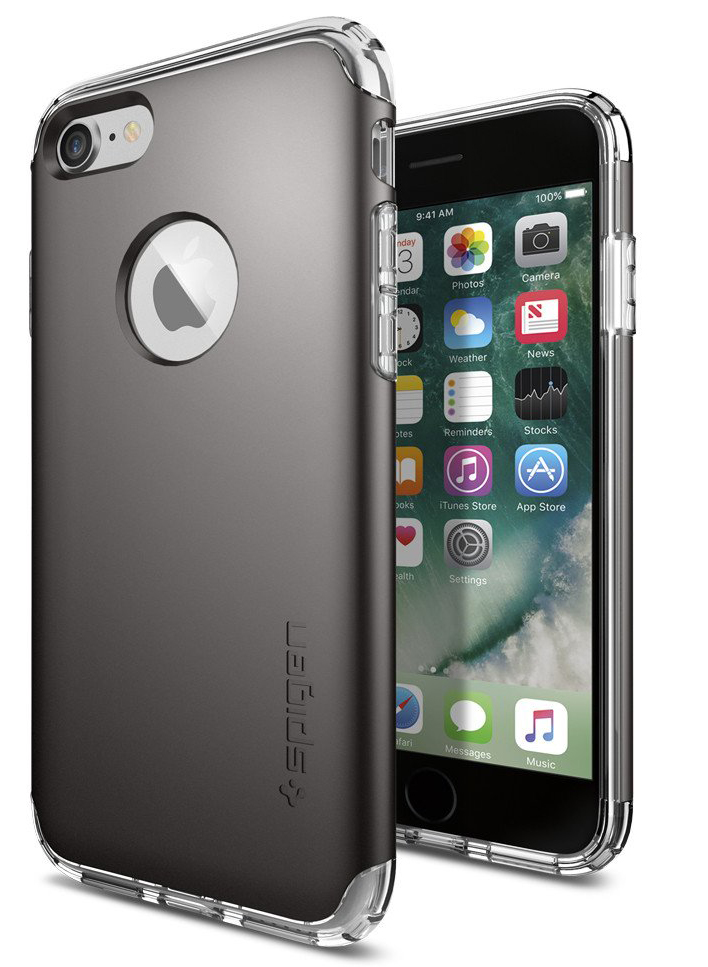 Spigen Hybrid Armor iPhone 7 hoesje Gun Metal