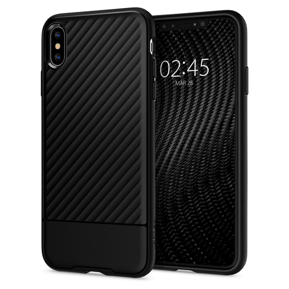 Spigen Core Armor iPhone XS Max hoesje Zwart