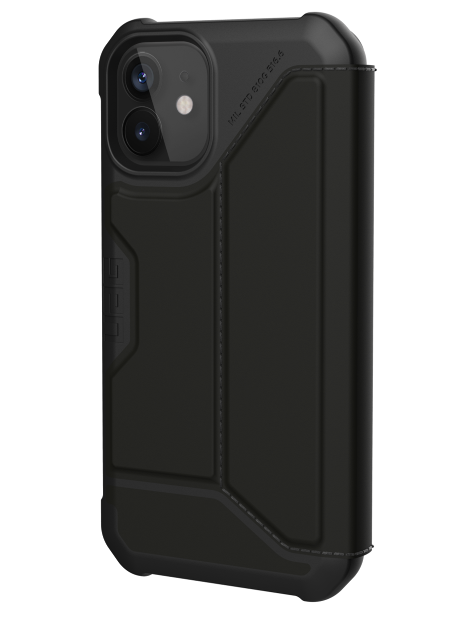 UAG Metropolis iPhone 12 mini hoesje Leather Zwart