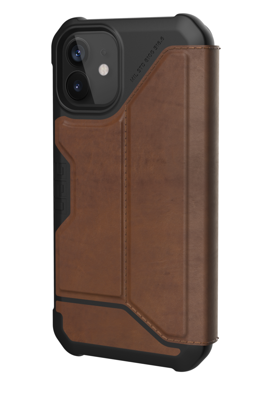 UAG Metropolis iPhone 12 mini hoesje Leather Bruin