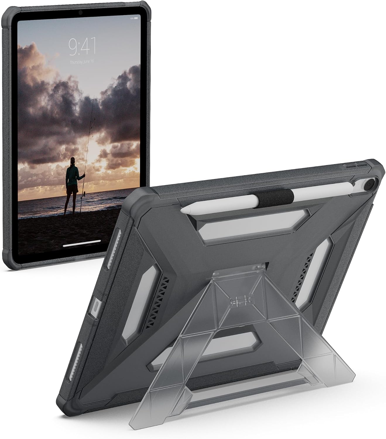 UAG Scout Plus iPad Air 11 inch hoesje grijs