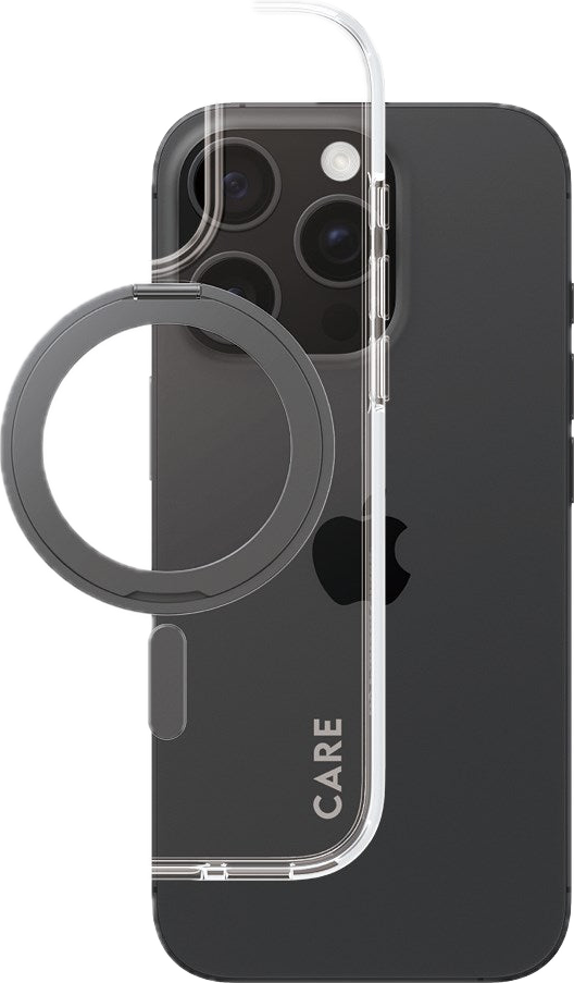 PanzerGlass CARE met kickstand iPhone 16 Pro hoesje zwart 