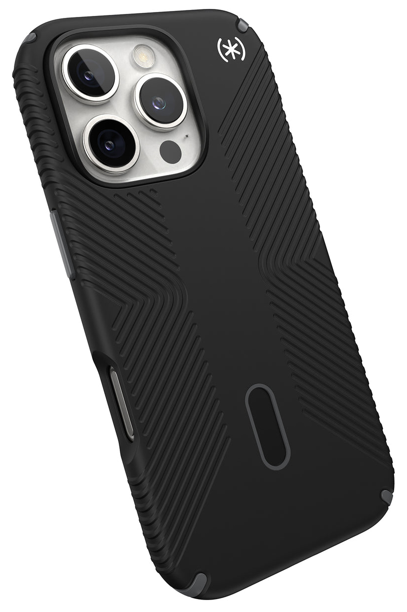 Speck Presidio 2 Grip Clicklock iPhone 16 Pro hoesje zwart